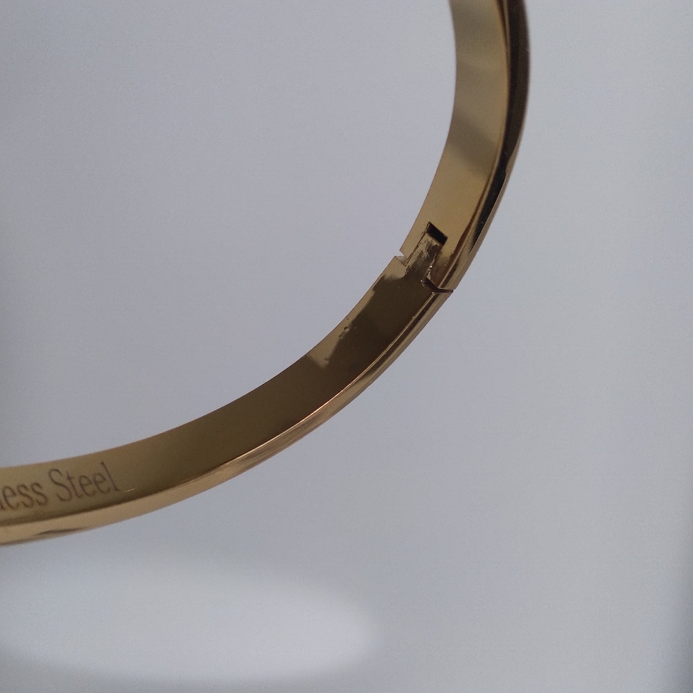 Gold Lock Charm Bracelet With 14K Plate Lock Charm Ring Set - Picture 6 of 8
